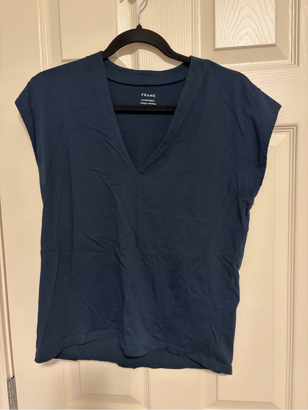 🐢 FRAME - 100% Cotton Navy Tee Shirt